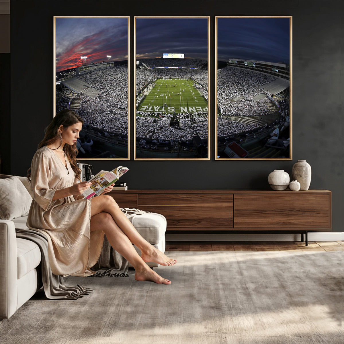 59877-MGV-CV-36X24 - Penn State University Nittany Lions Football Team Print