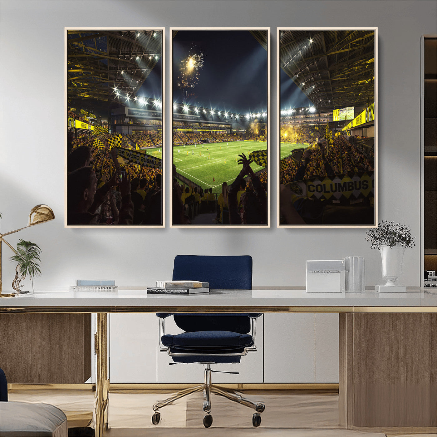 MGV-FC-48X32-3P - Columbus Crew Soccer Team Print - Columbus Crew Stadium Wall Art Canvas Print