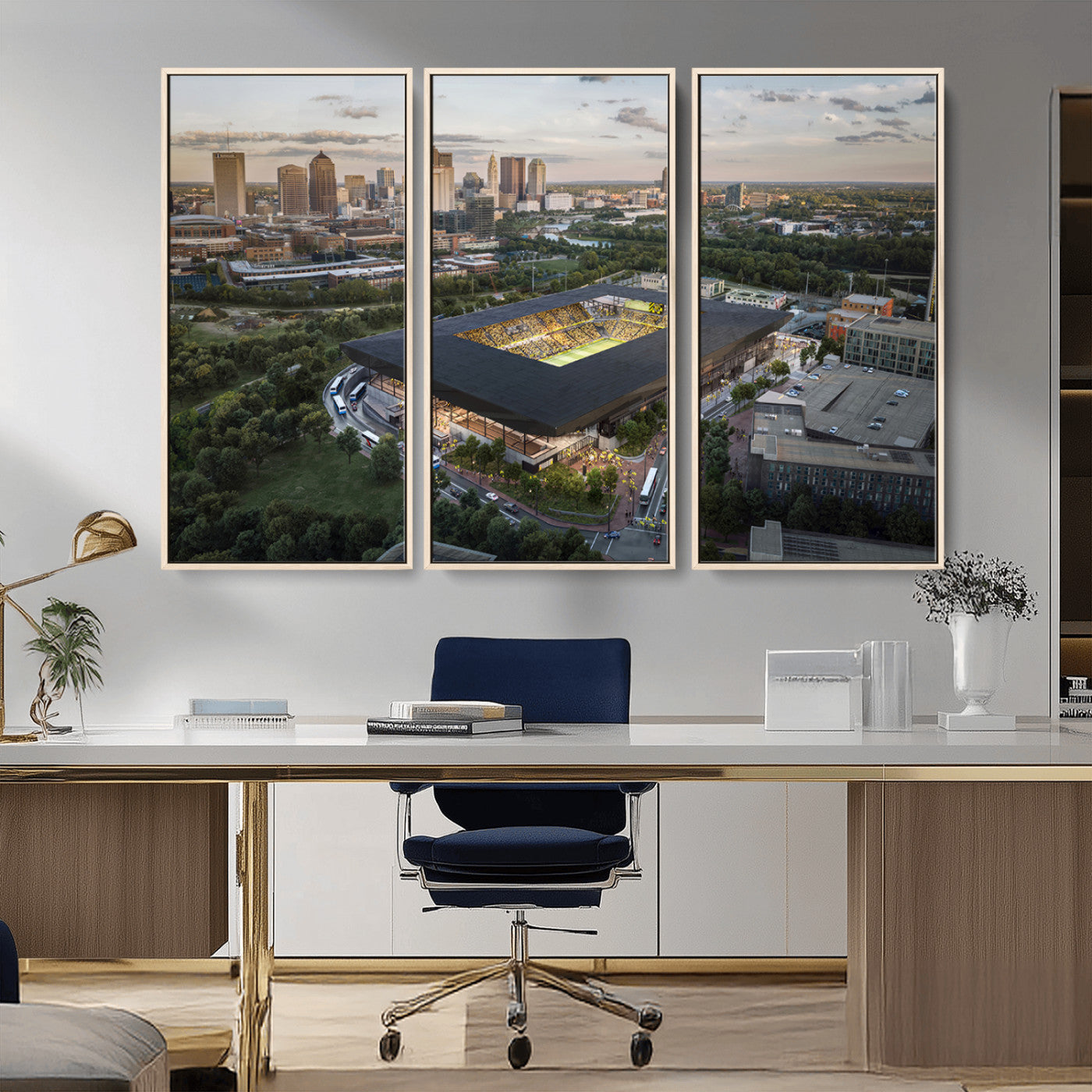 MGV-FC-48X32-3P - Columbus Crew Soccer Team Print - Columbus Crew Stadium Wall Art, Columbus Crew Soccer Wall Art