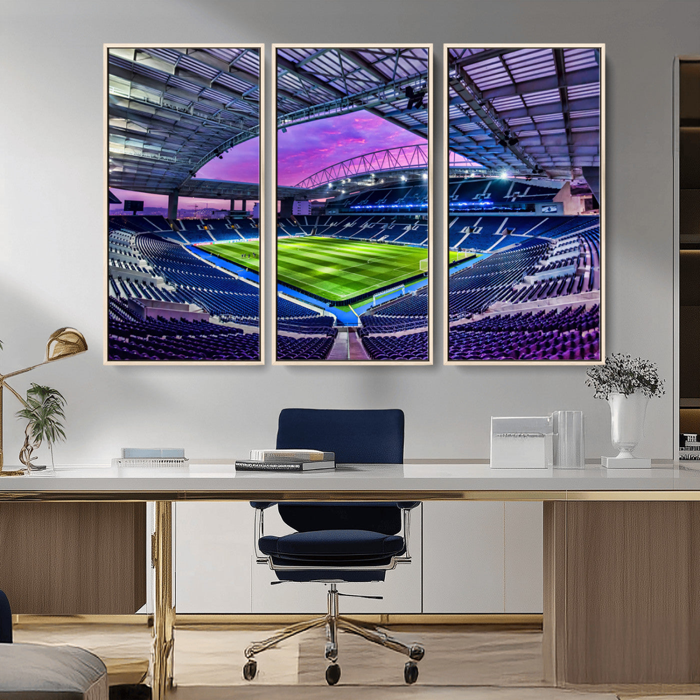 MGV-FC-48X32-3P - FC Porto Soccer Team Print Canvas- Dragon Stadium Wall Art Canvas Print