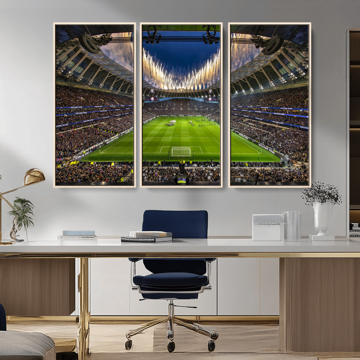 MGV-FC-48X32-3P - Tottenham Hotspur Football Team Print - London Tottenham Hotspur Stadium Wall Art Canvas Print