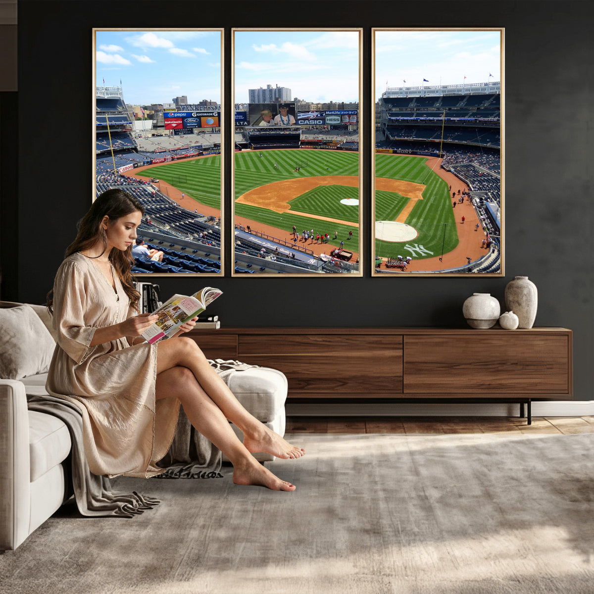 98047-MGV-CV-36X24 - Buffalo Bills Stadium Wall Art, Buffalo Bills Decor, NFL Fan Gift