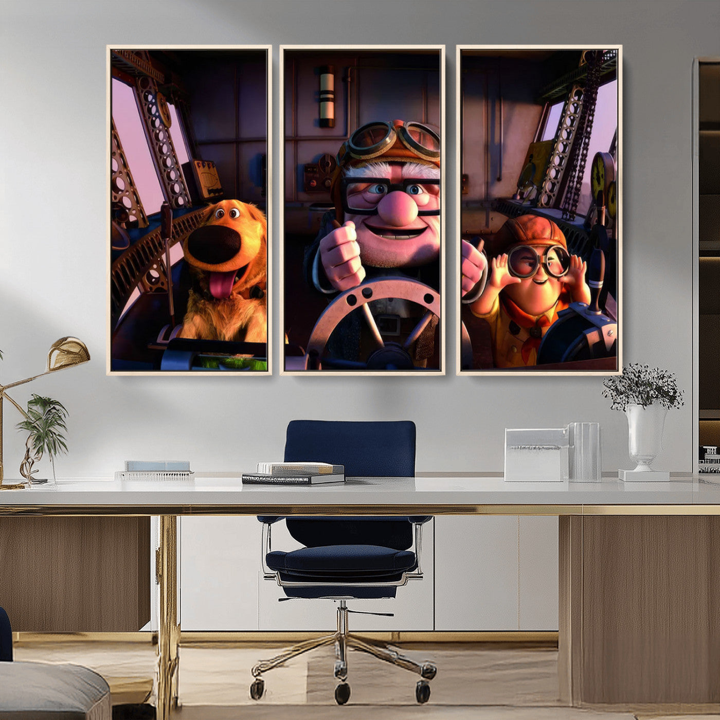MGV-FC-48X32-3P - Carl Russel And Dog, Movie Up Poster, Movie Up Wall Art, Movie Up Poster Print, Carl