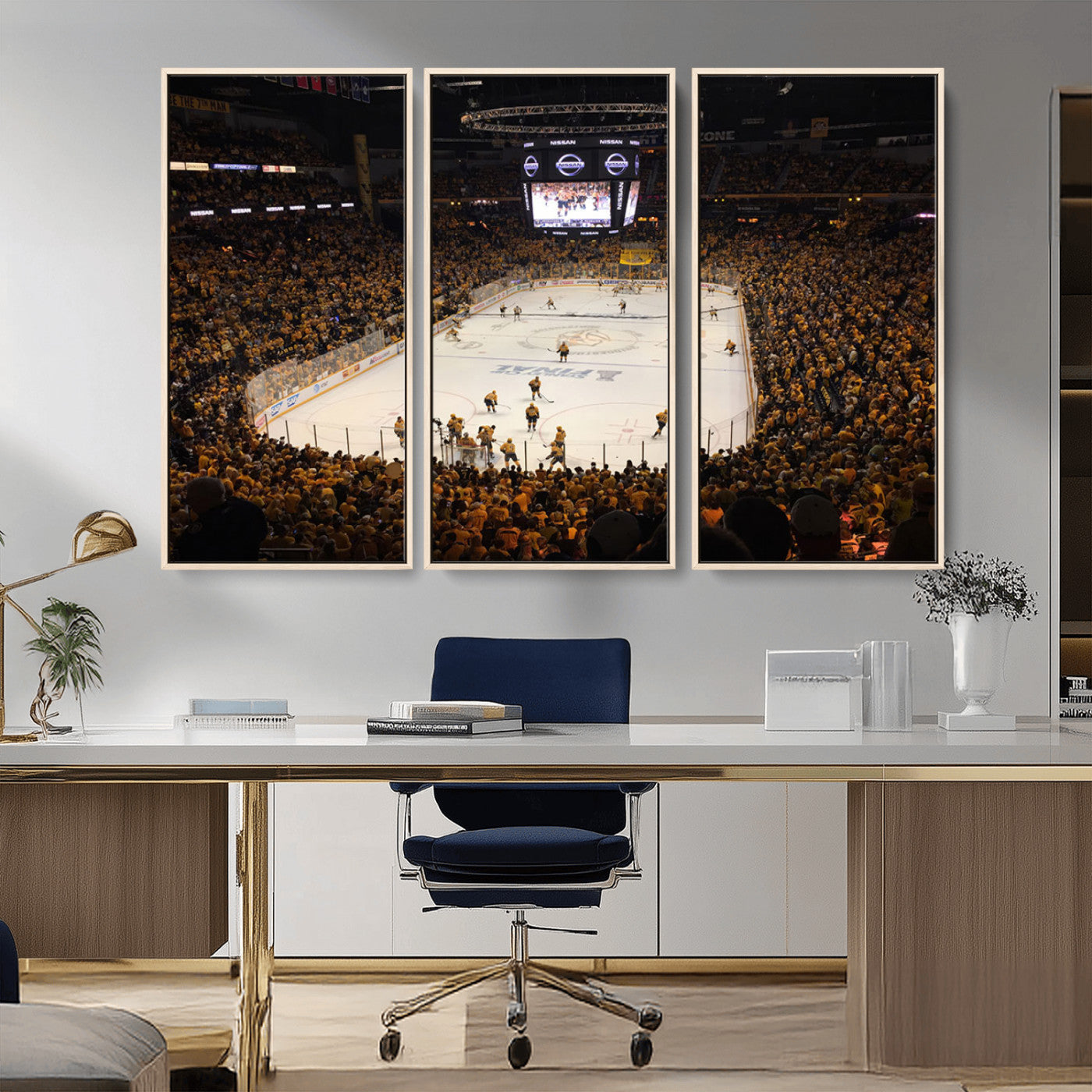 MGV-FC-48X32-3P - Bridgestone Arena - Nashville Predators Hockey Team Print - Nashville Wall Art Canvas Print