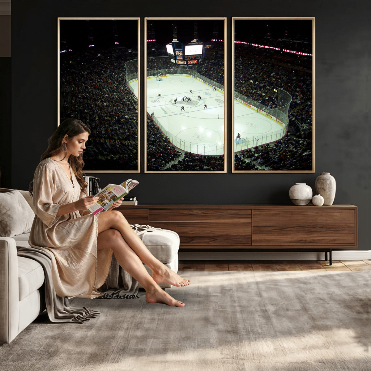 38823-MGV-CV-36X24 - Nationwide Arena Ohio Columbus Blue Jackets Hockey Stadium