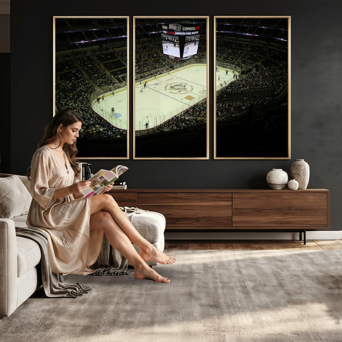 52168-MGV-CV-36X24 - PPG Paints Arena Pennsylvania Pittsburgh Penguins Hockey