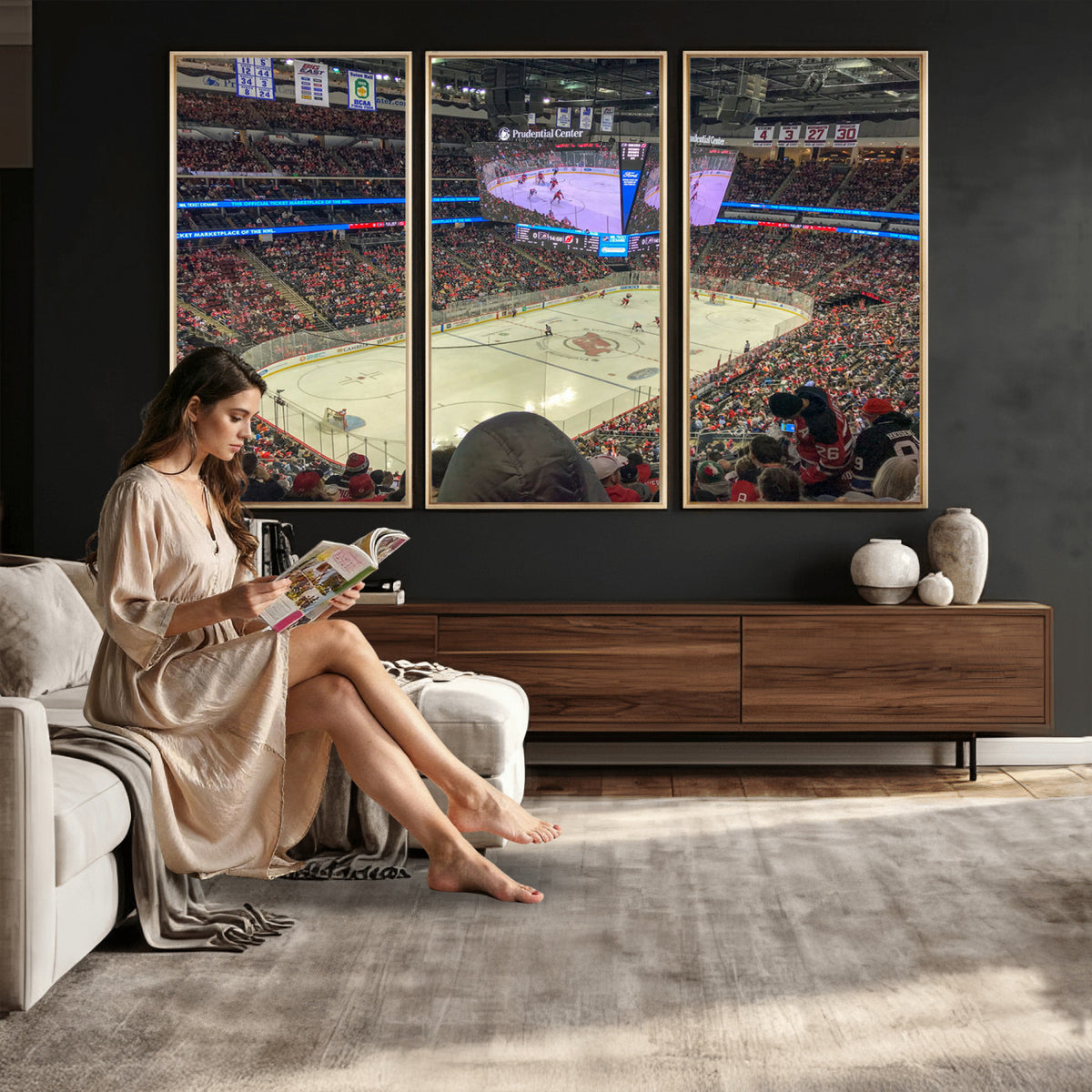 29638-MGV-CV-36X24 - Prudential Center Newark New Jersey Devils Hockey Stadium