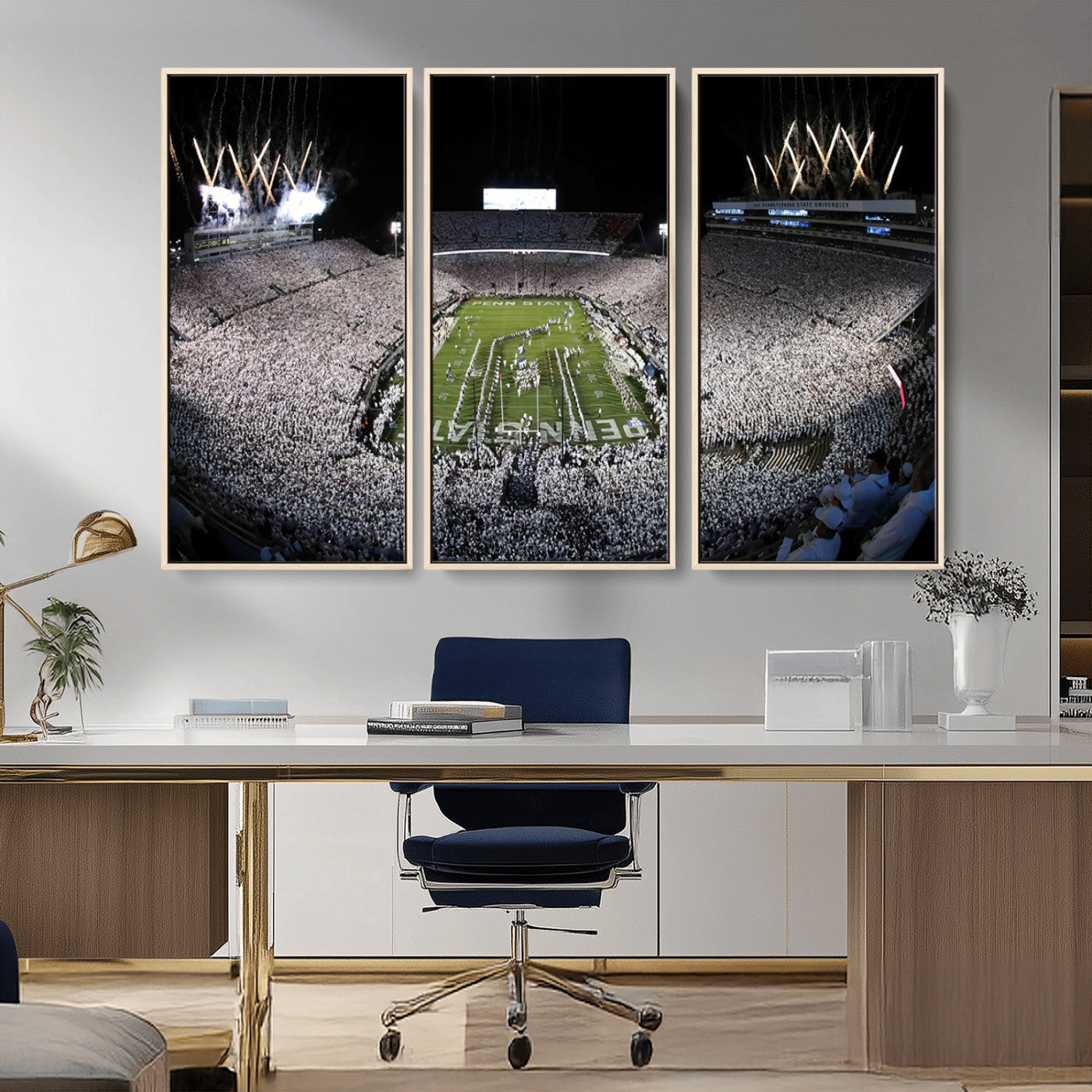 84537-MGV-CV-36X24-Penn State Beaver Stadium Canvas Wall Art - Nittany Lions Football Print