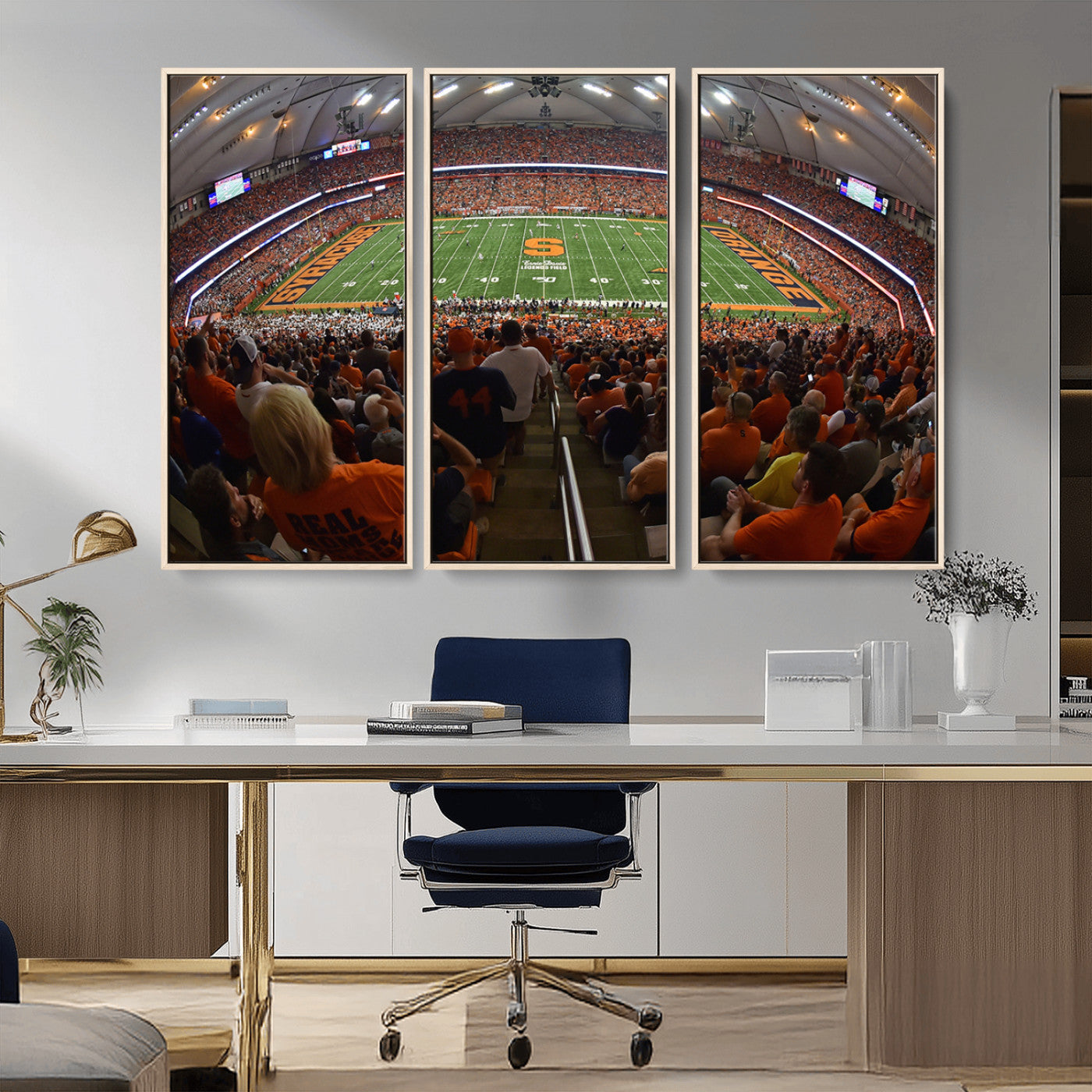 -Syracuse University Orange Football Canvas Print, Football Team Print - Syracuse JMA Wireless Dome