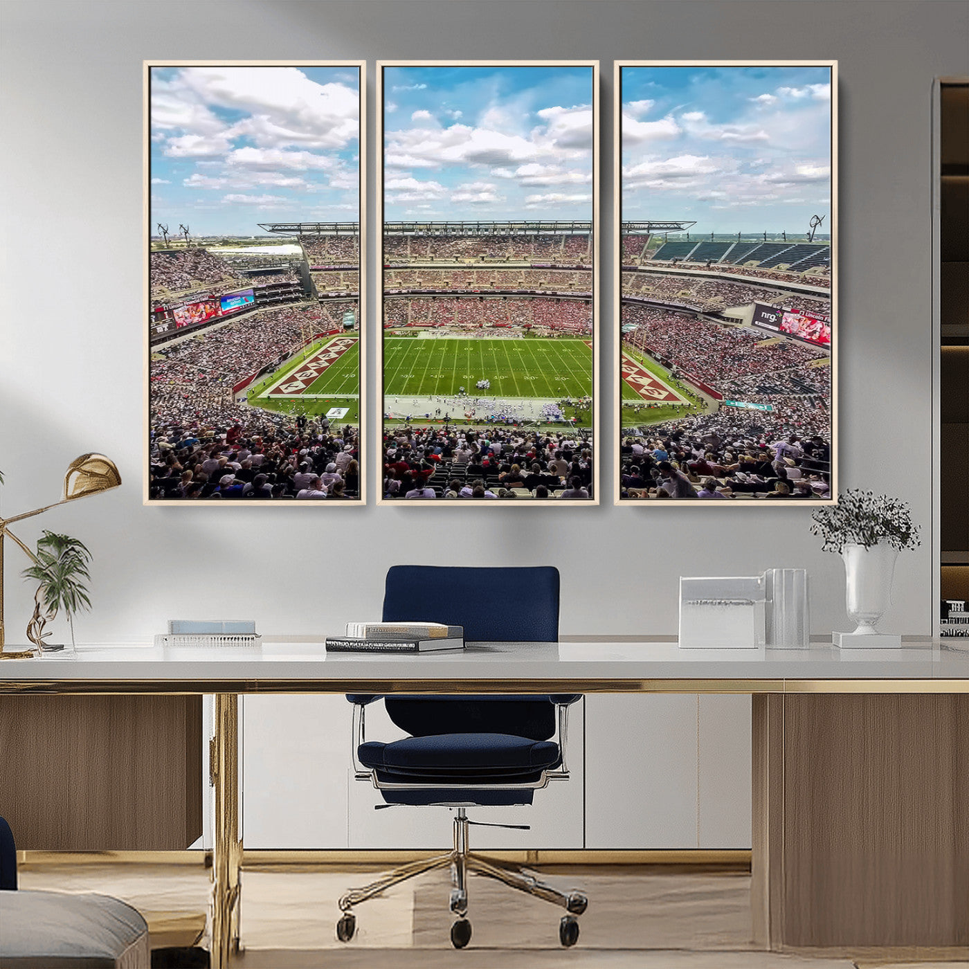 MGV-FC-48X32-3P - The Temple University Owls Athletics Team Print - Philadelphia Lincoln Financial Field Stadium Wall