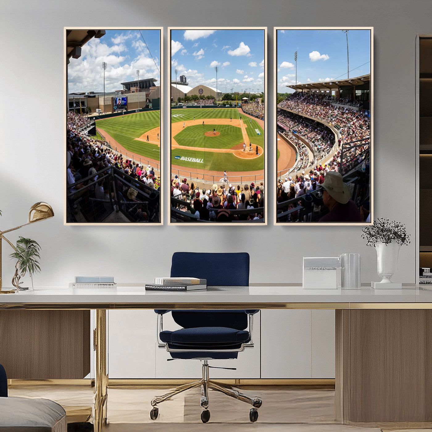 MGV-FC-48X32-3P - The Texas A&M University Aggies Athletics Team Print - College Station Kyle Field Wall Art Canvas