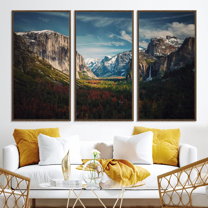 Yosemite National Park Canvas Print, Mountain Landscape Print, Framed El Capitan Art Print, Large Scenic Nature Printing