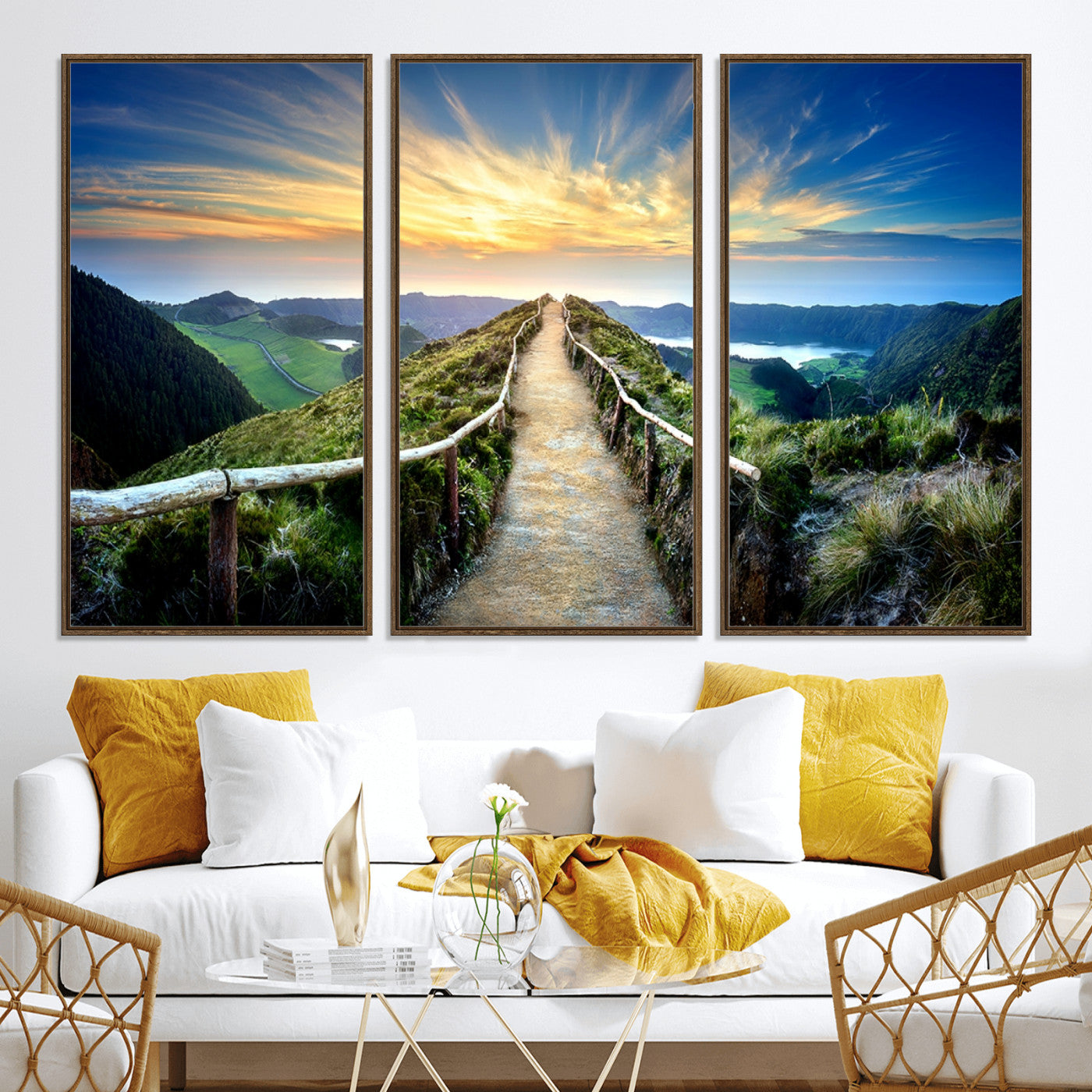 58887-MGV-CV-36X24-Mountain Landscape Wall Art Canvas Print