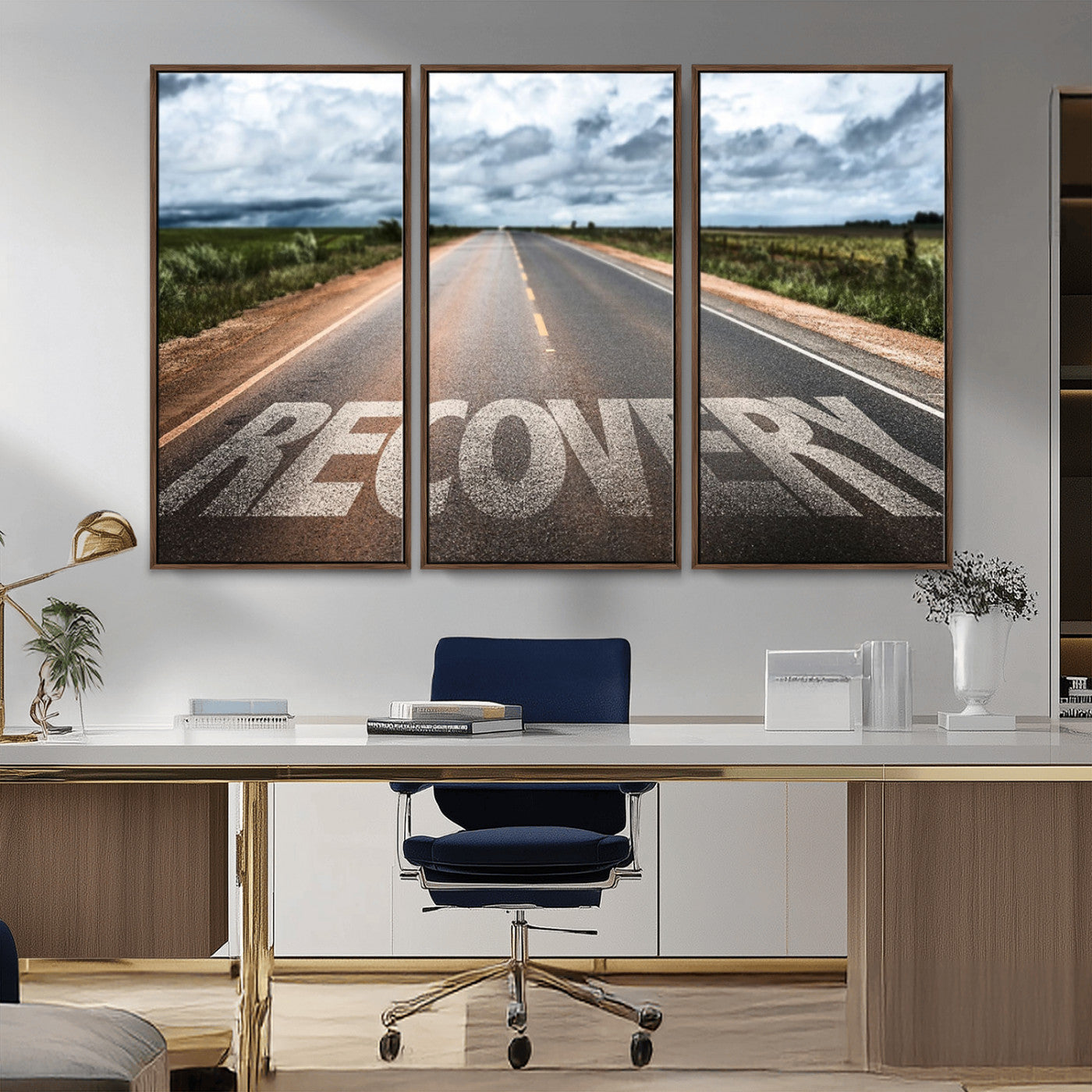 MGV-FC-48X32-3P - Recovery Road Wall Art Canvas Print