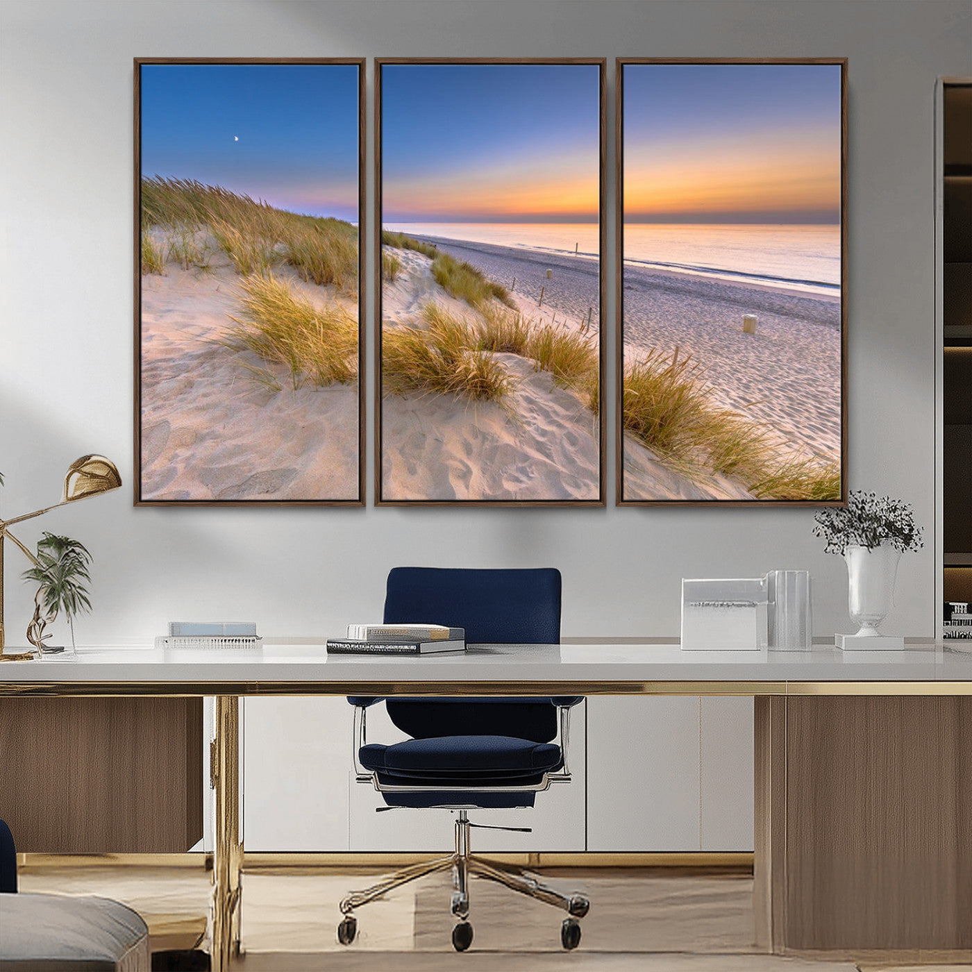 -Sunrise On The Beach Wall Art Canvas Print