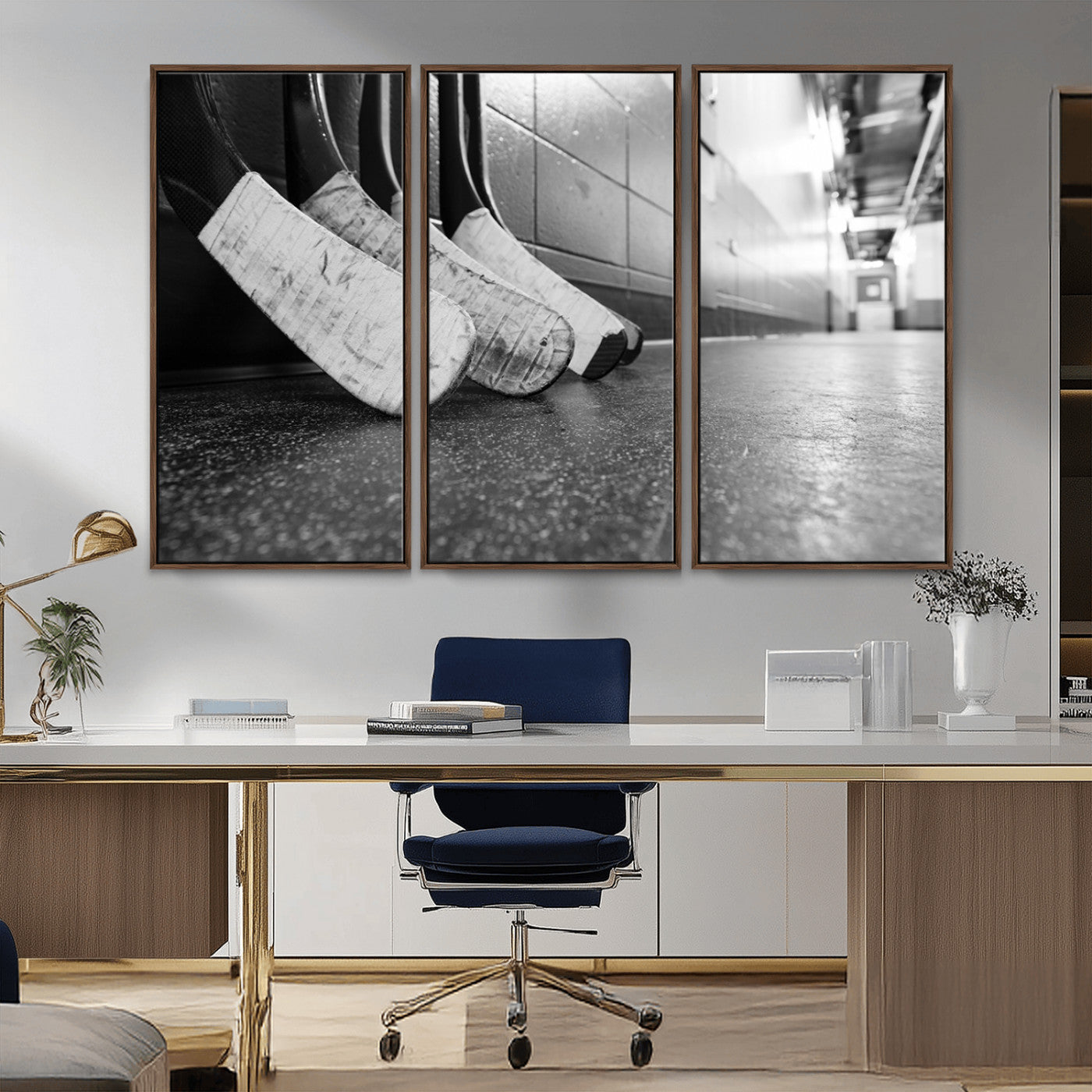 MGV-FC-48X32-3P - Ice Hockey Wall Art Canvas Print