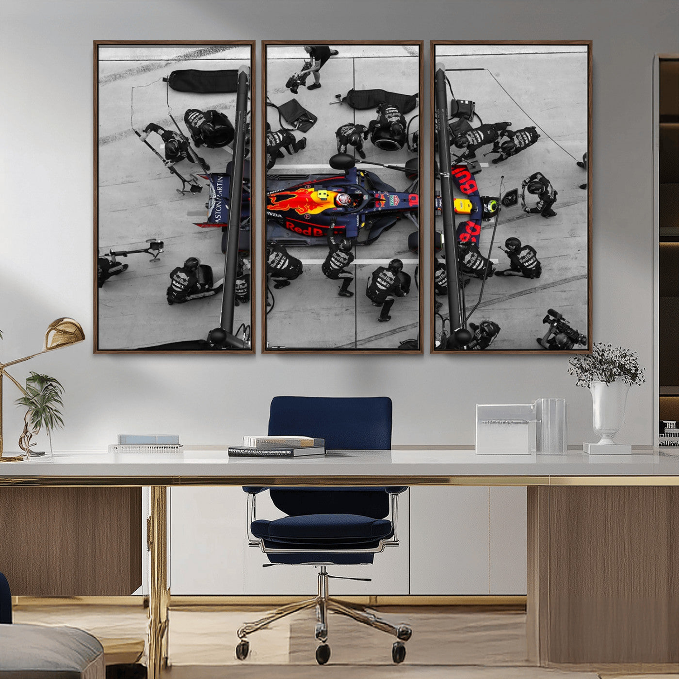 MGV-FC-48X32-3P - RedBull Formula 1 Canvas Wall Art Print