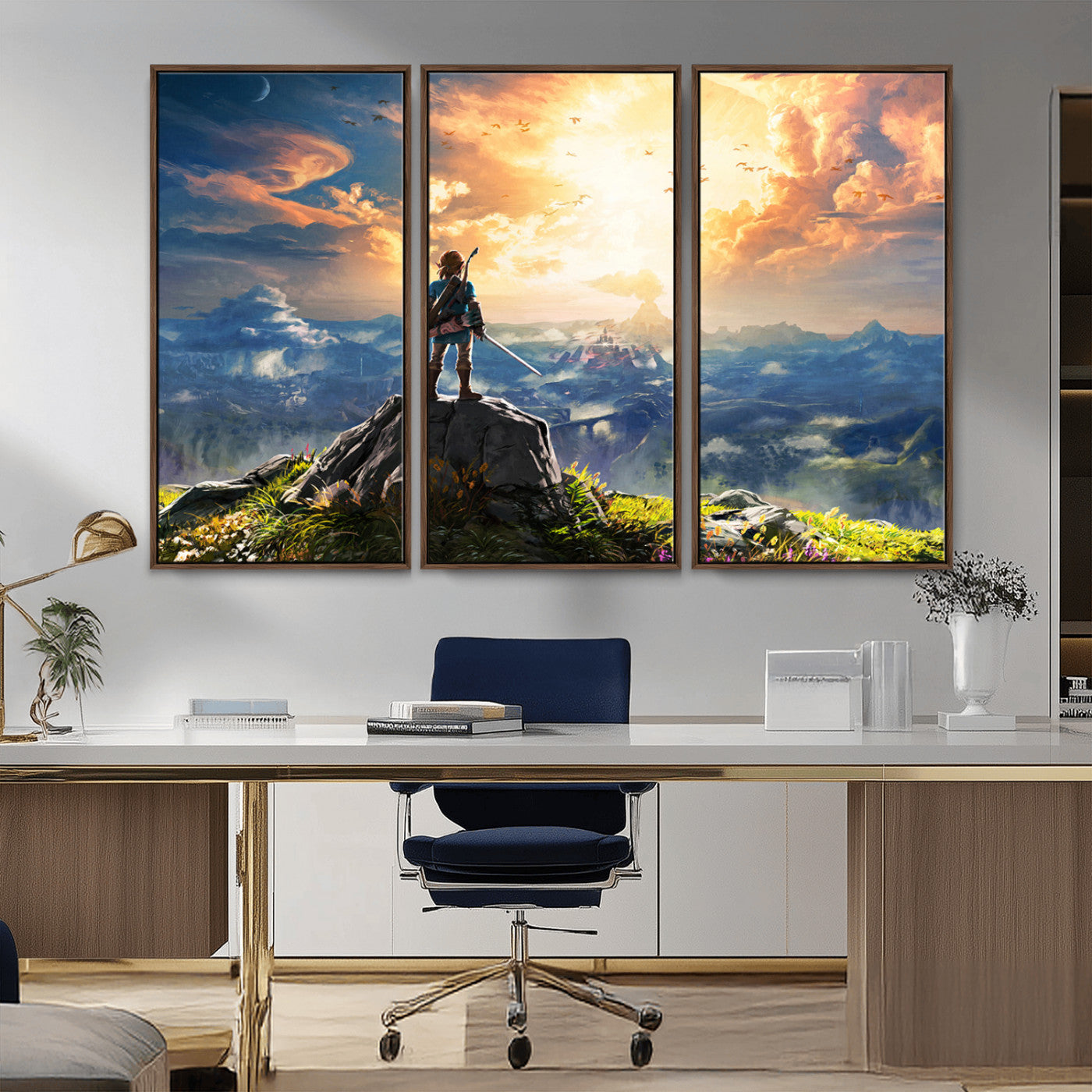 MGV-FC-48X32-3P - Legend of Zelda Breath of the Wild Game Wall Art Canvas, Legend of Zelda Canvas Print