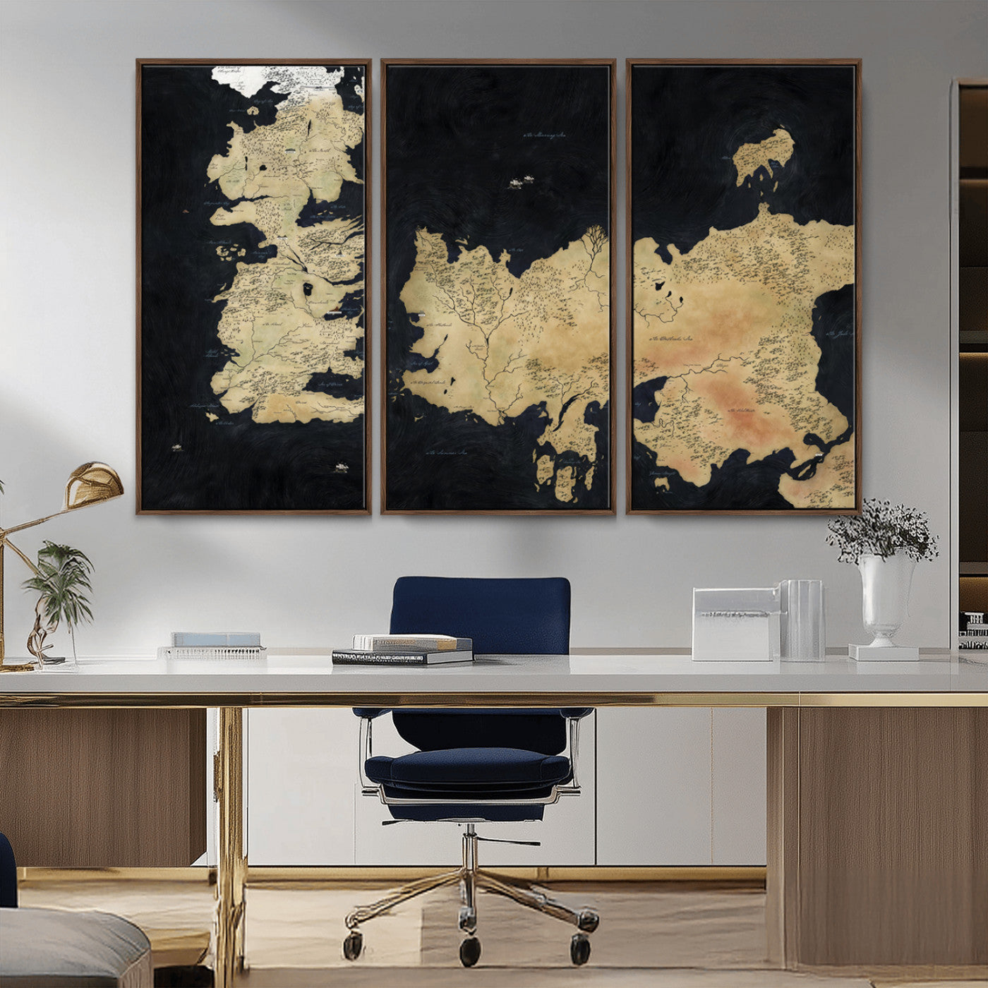 MGV-FC-48X32-3P - Push Pin World Map Canvas Print – Framed Wall Art for Couples to Track Their Travels – Anniversary