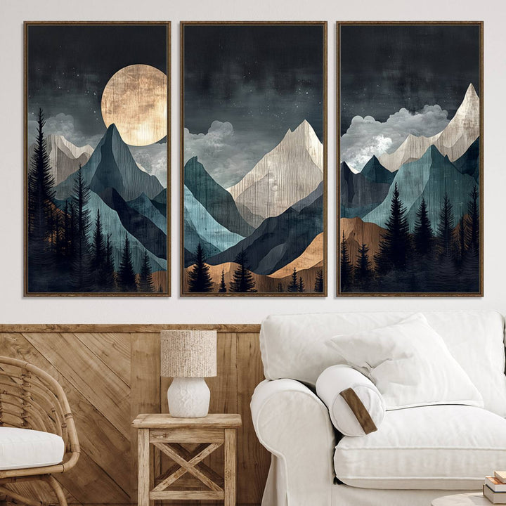 Framed Wall Art Canvas Print