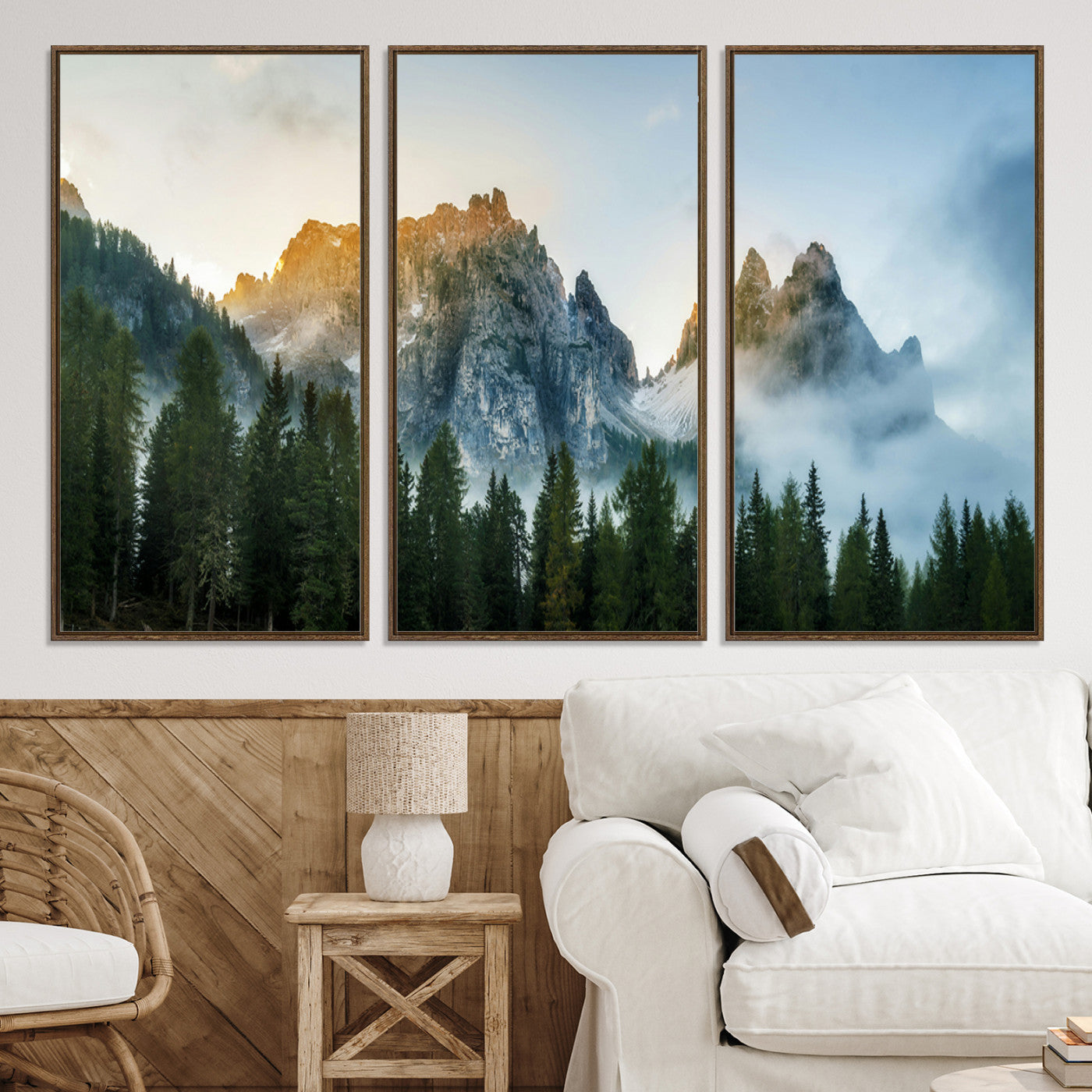 21145440-MGV-CV-36X24-Wilderness Wall Art - Framed Nature Landscape Decor, Mountain Wall Art Canvas Print, Framed Nature Landscape Decor Art