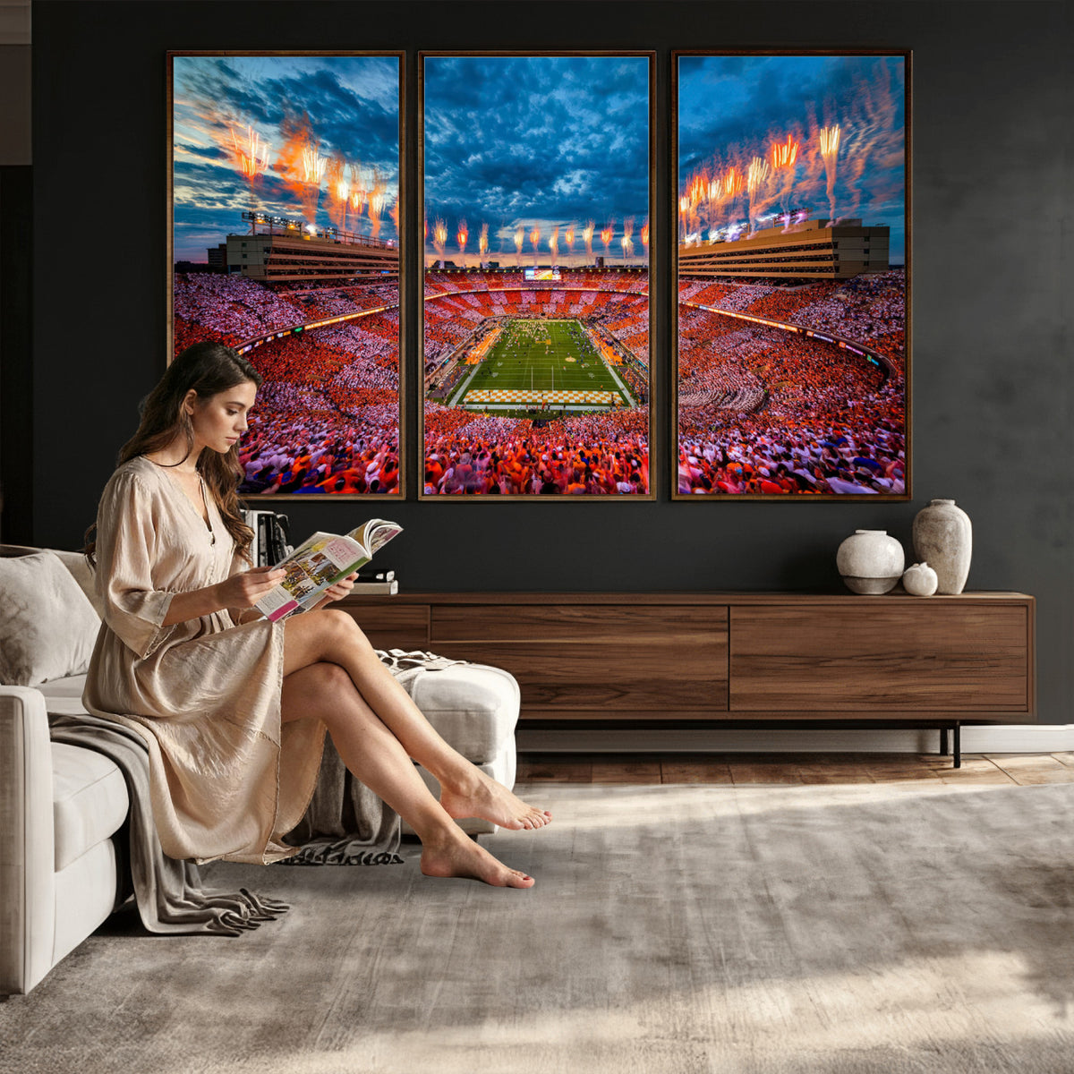94266219-MGV-CV-36X24 - Tennessee Neyland Stadium Wall Art, Sports Arena Canvas