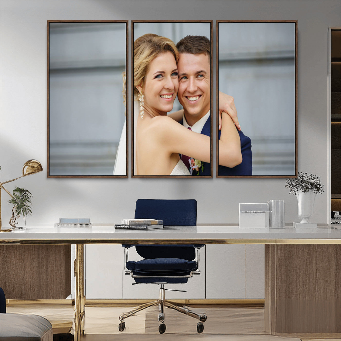 MGV-FC-48X32-3P - Create Your Own Photo Framed Canvas Print - Custom Personalized Wall Art Print for Gift