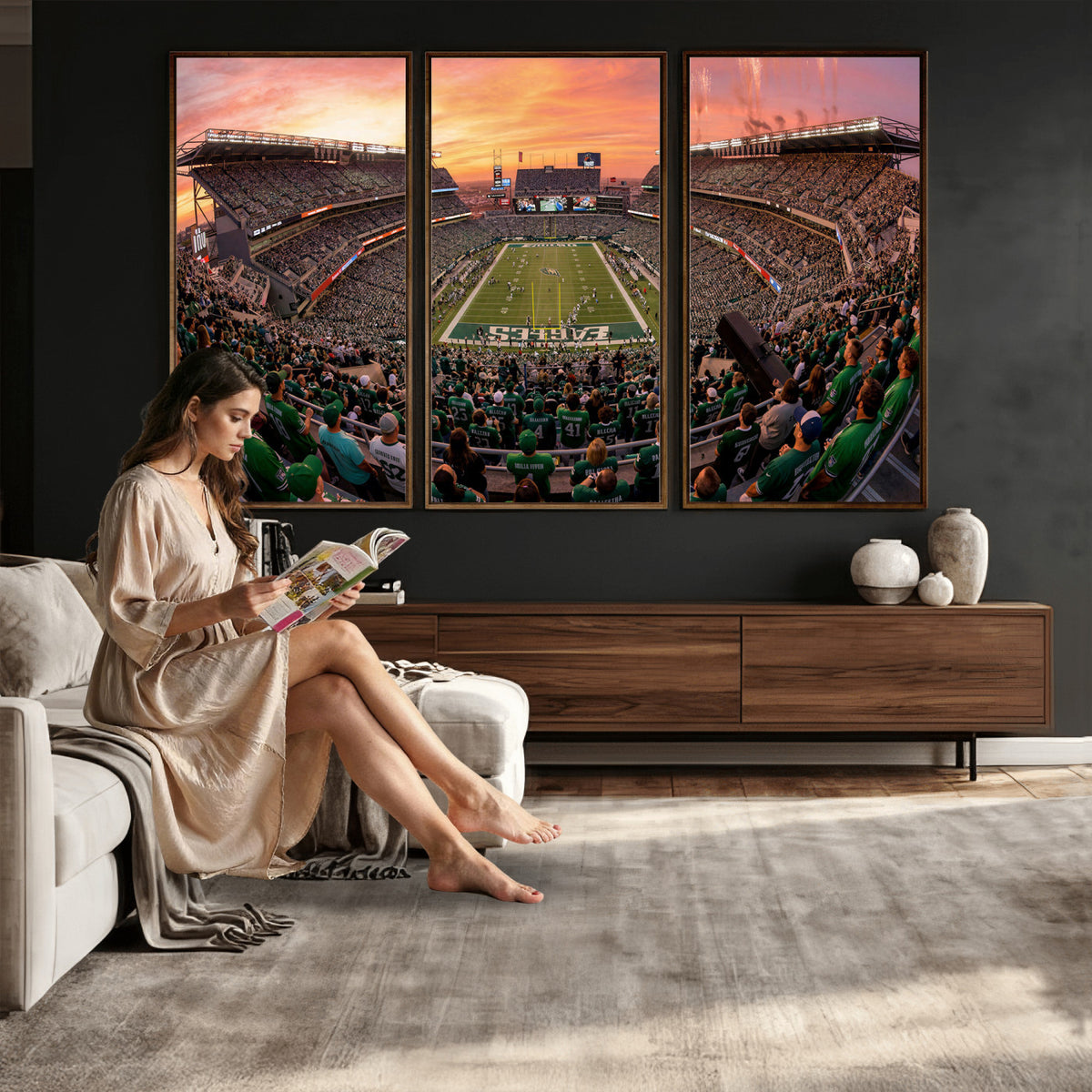 24458374-MGV-CV-36X24 - Stadium Wall Art Canvas Print