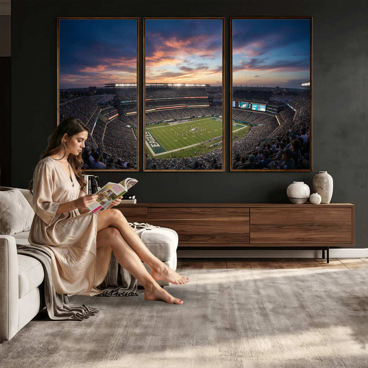 59208973-MGV-CV-36X24 - Stadium Wall Art Canvas Print