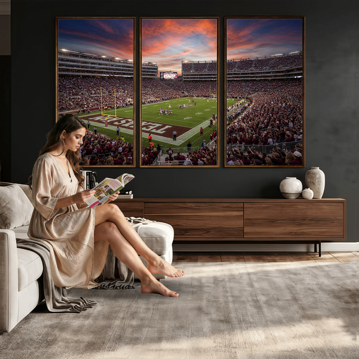 44328991-MGV-CV-36X24 - Stadium Wall Art Canvas Print