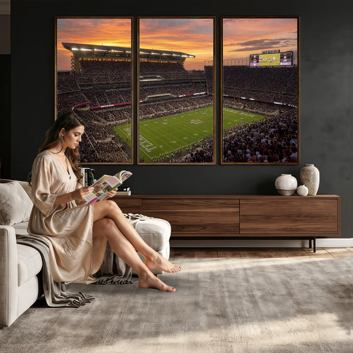 77401853-MGV-CV-36X24 - Stadium Wall Art Canvas Print