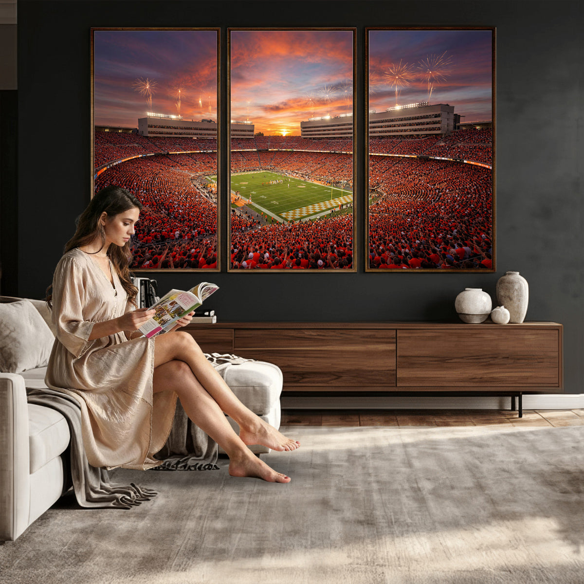 66964685-MGV-CV-36X24 - Stadium Wall Art Canvas Print