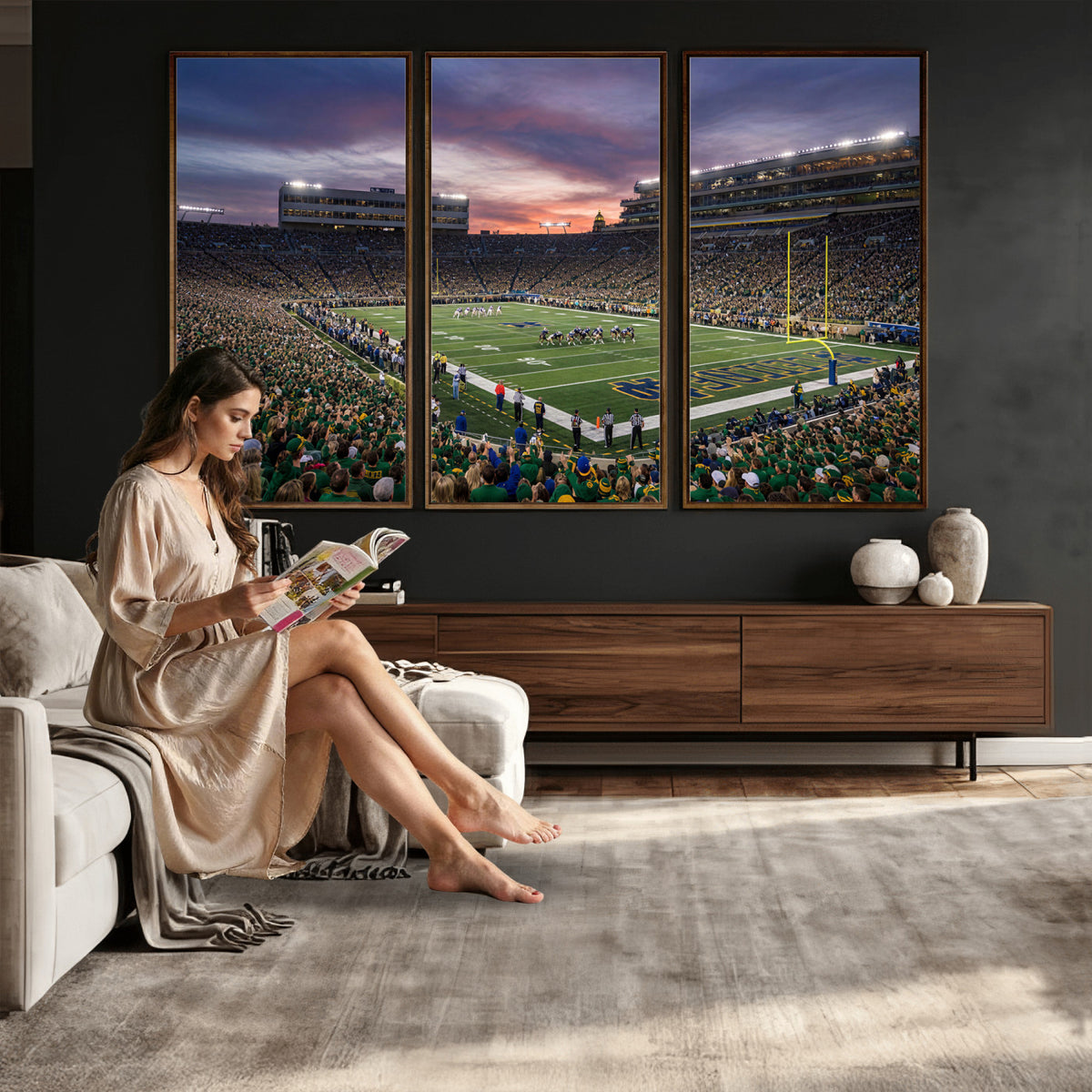 34836892-MGV-CV-36X24 - Stadium Wall Art Canvas Print