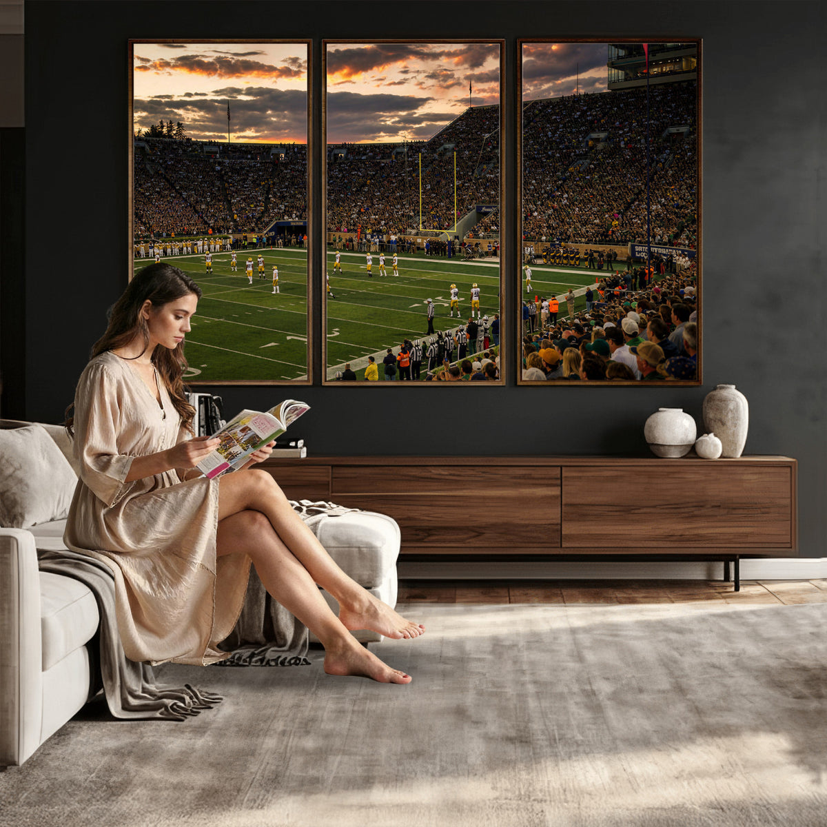 17703678-MGV-CV-36X24 - Stadium Wall Art Canvas Print