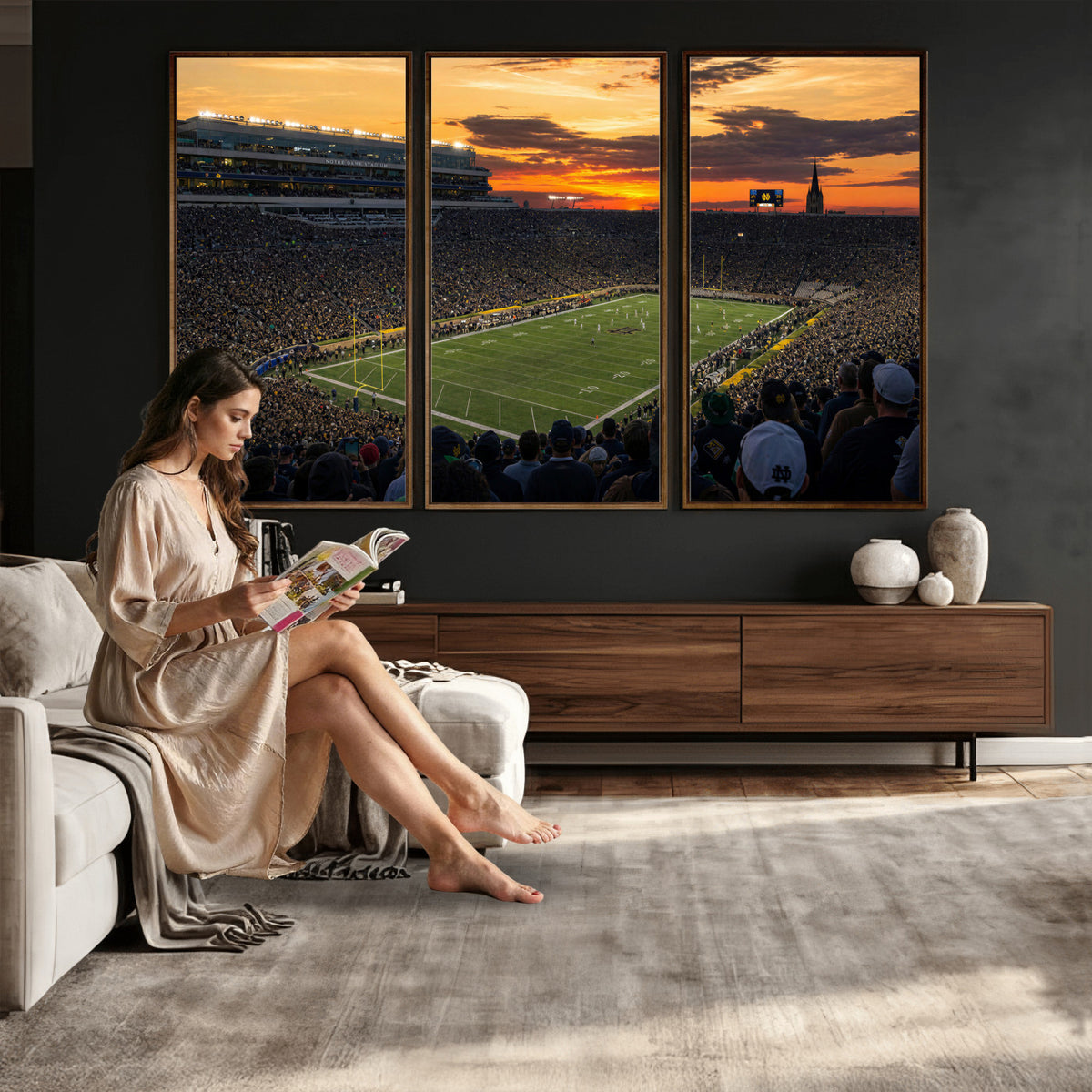 73585402-MGV-CV-36X24 - Stadium Wall Art Canvas Print