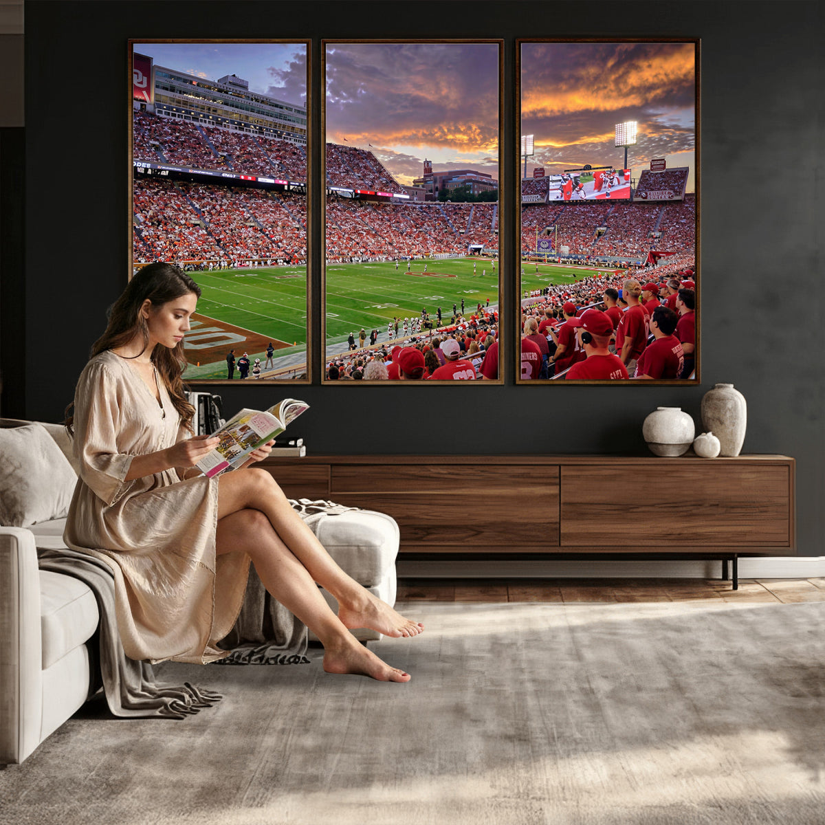 47794729-MGV-CV-36X24 - Stadium Wall Art Canvas Print