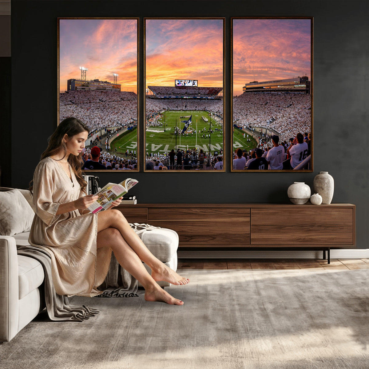 53161432-MGV-CV-36X24 - Stadium Wall Art Canvas Print