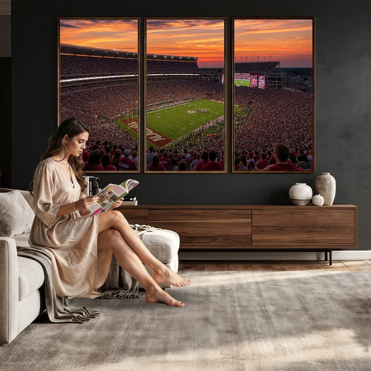 91782096-MGV-CV-36X24 - Stadium Wall Art Canvas Print