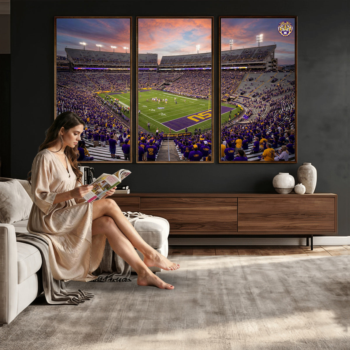 20281385-MGV-CV-36X24 - Stadium Wall Art Canvas Print