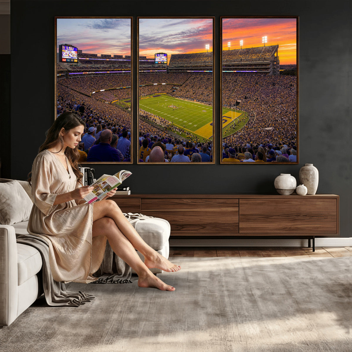 91303167-MGV-CV-36X24 - Stadium Wall Art Canvas Print