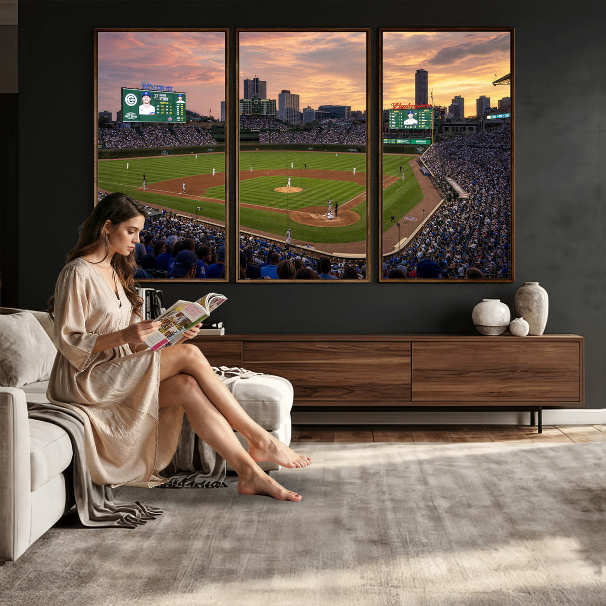 41641466-MGV-CV-36X24 - Stadium Wall Art Canvas Print
