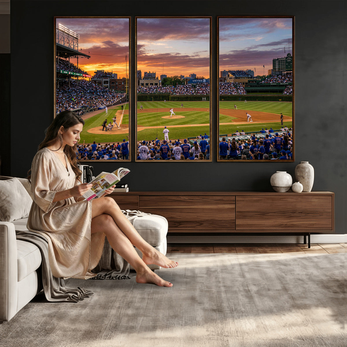 71103551-MGV-CV-36X24 - Stadium Wall Art Canvas Print