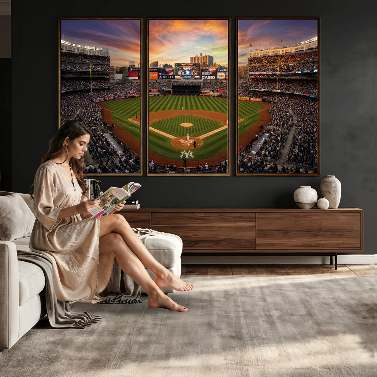 71157927-MGV-CV-36X24 - Stadium Wall Art Canvas Print