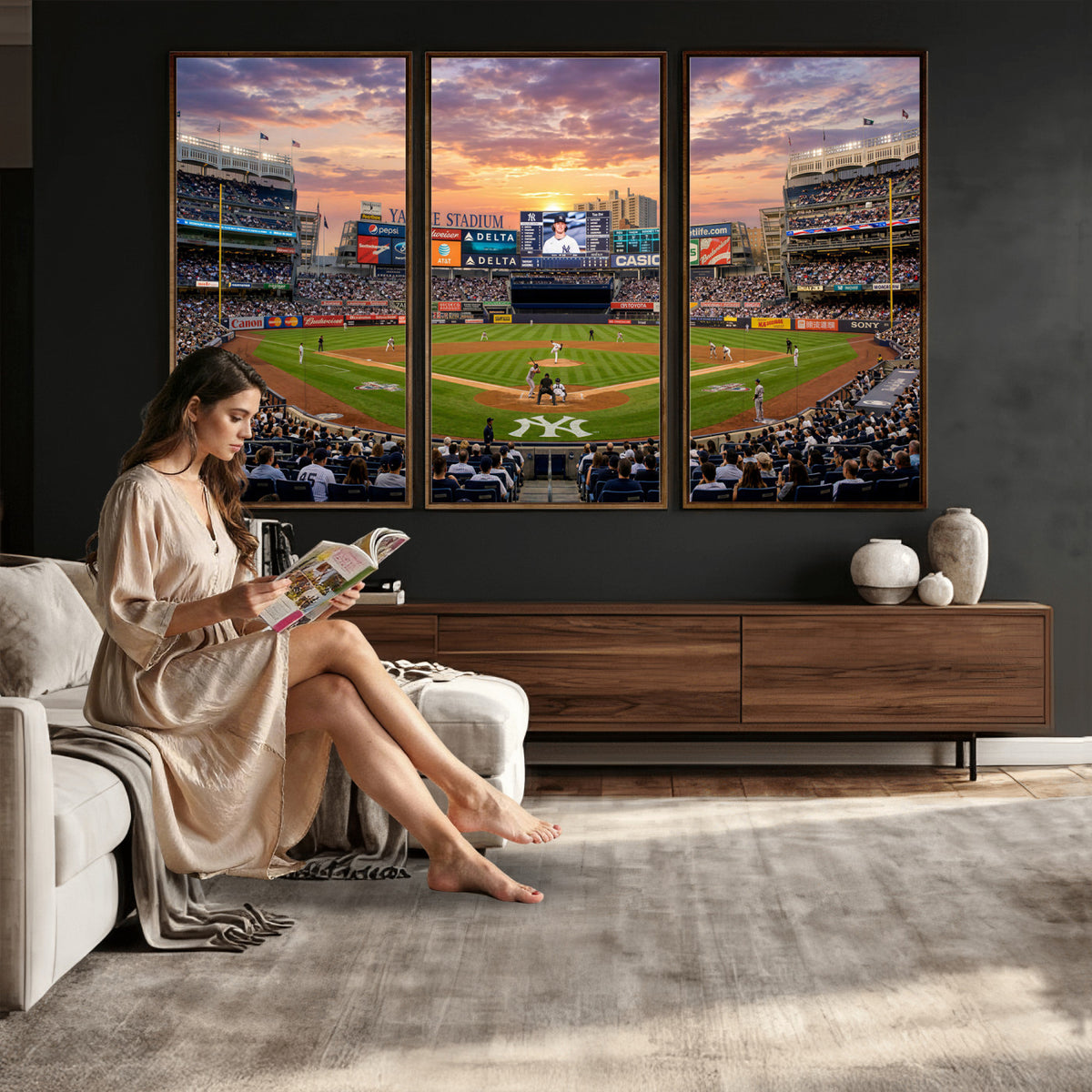 26297292-MGV-CV-36X24 - Stadium Wall Art Canvas Print