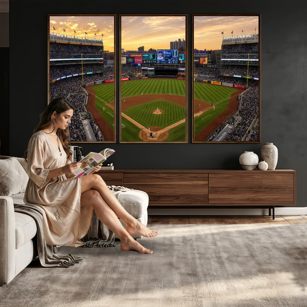 17396699-MGV-CV-36X24 - Stadium Wall Art Canvas Print