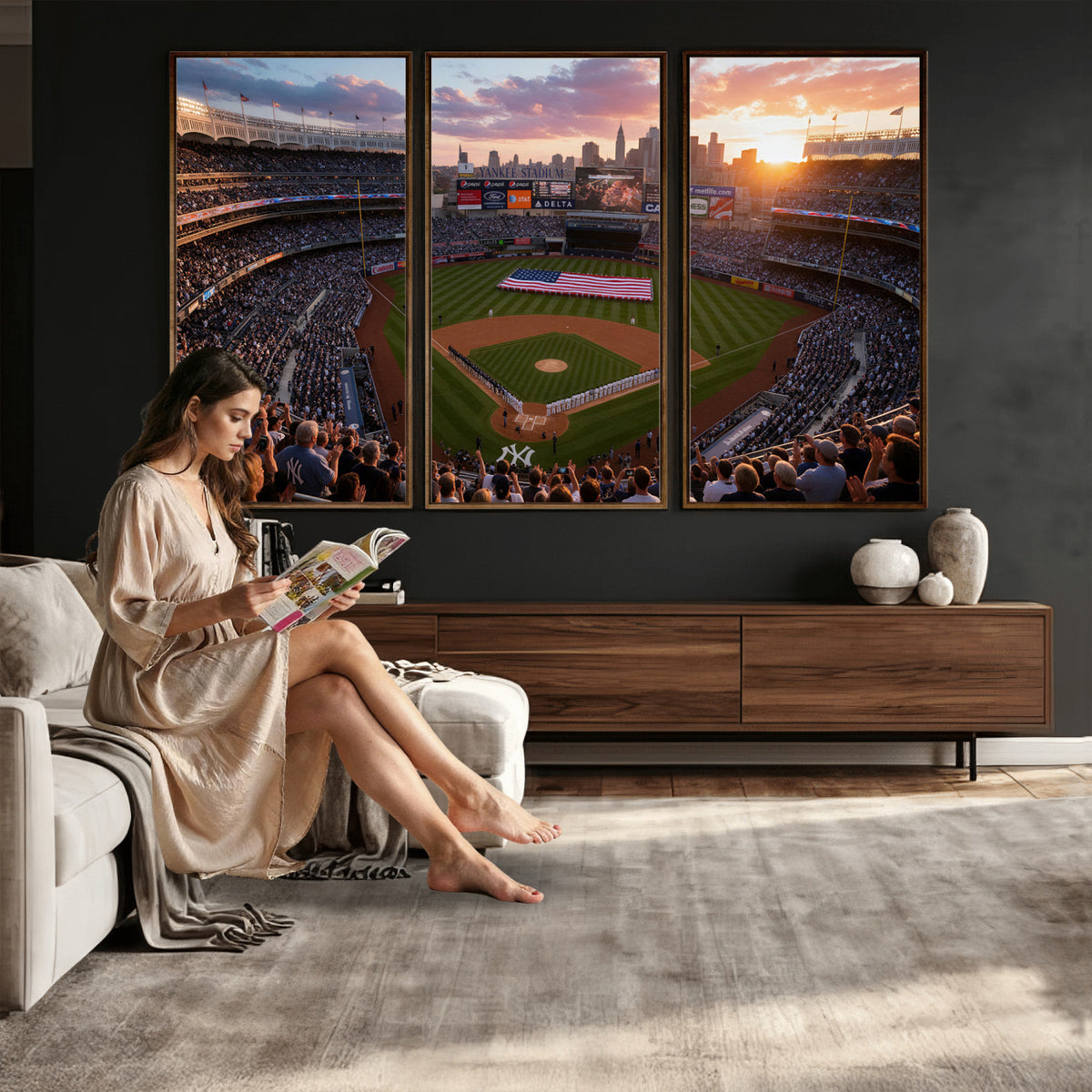 43632742-MGV-CV-36X24 - Stadium Wall Art Canvas Print