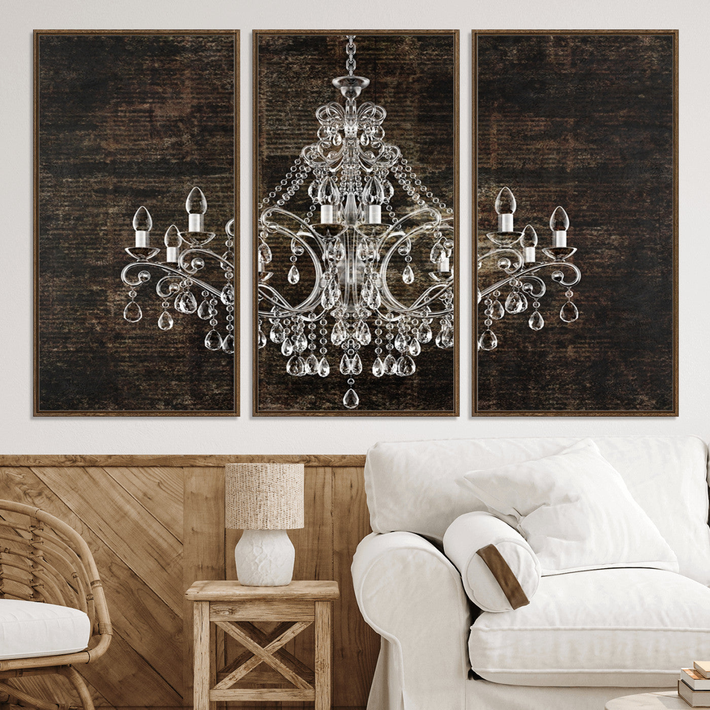 69434-MGV-CV-36X24-Rustic Chandelier Canvas Print