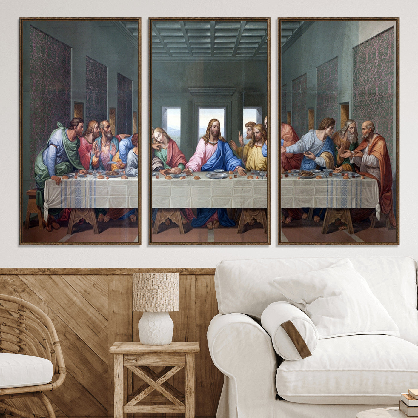 30401-MGV-CV-36X24-The Last Supper Multi Panel Canvas Wall Art