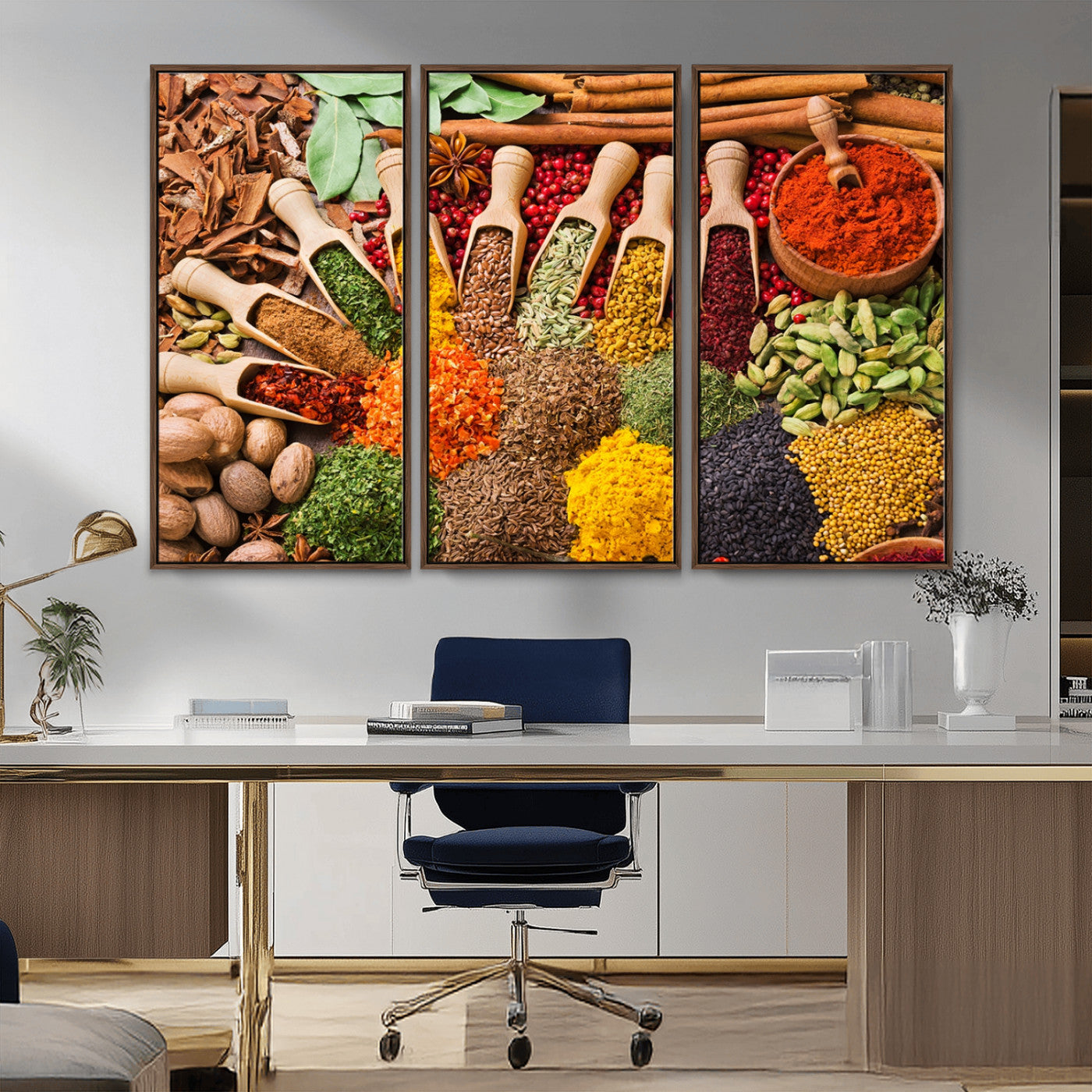 MGV-FC-48X32-3P - Spices Kitchen Wall Art Canvas Print