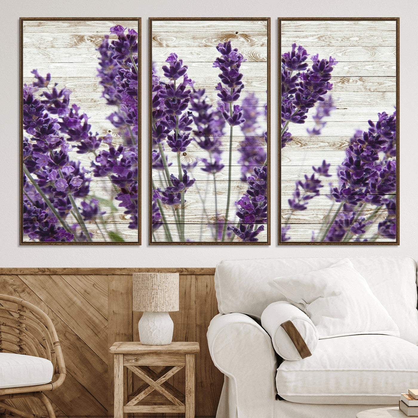 35576-MGV-CV-36X24-Lavender Canvas Wall Art Flower Print